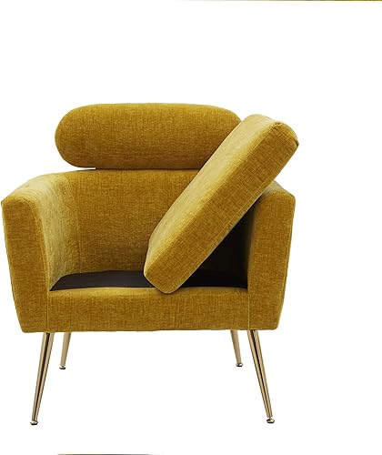 Miniatura 6 de Sillas de acento tapizadas, silla de lectura moderna y cómoda de mediados de siglo, silla de sofá Sillas De Sala, silla de sherpa para sala de