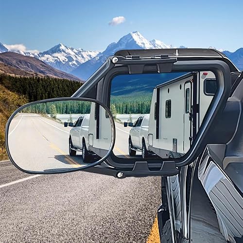 Miniatura 7 de Extensores de espejo para remolque, espejos universales de remolque con clip, espejos de extensión ajustables de 360 grados para remolque, camión, 2