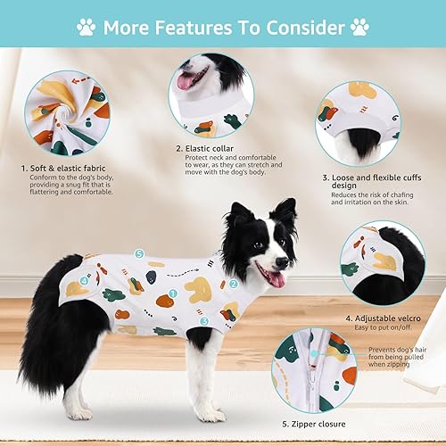 Miniatura 64 de Traje de cirugía para perros pequeños, esterilización femenina, traje profesional de recuperación para perros después de la esterilización, traje 2