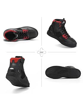 アクセサリー shoe Amazon.com: Grapelet Motorcycle Shoes for Men, Anti-Skid