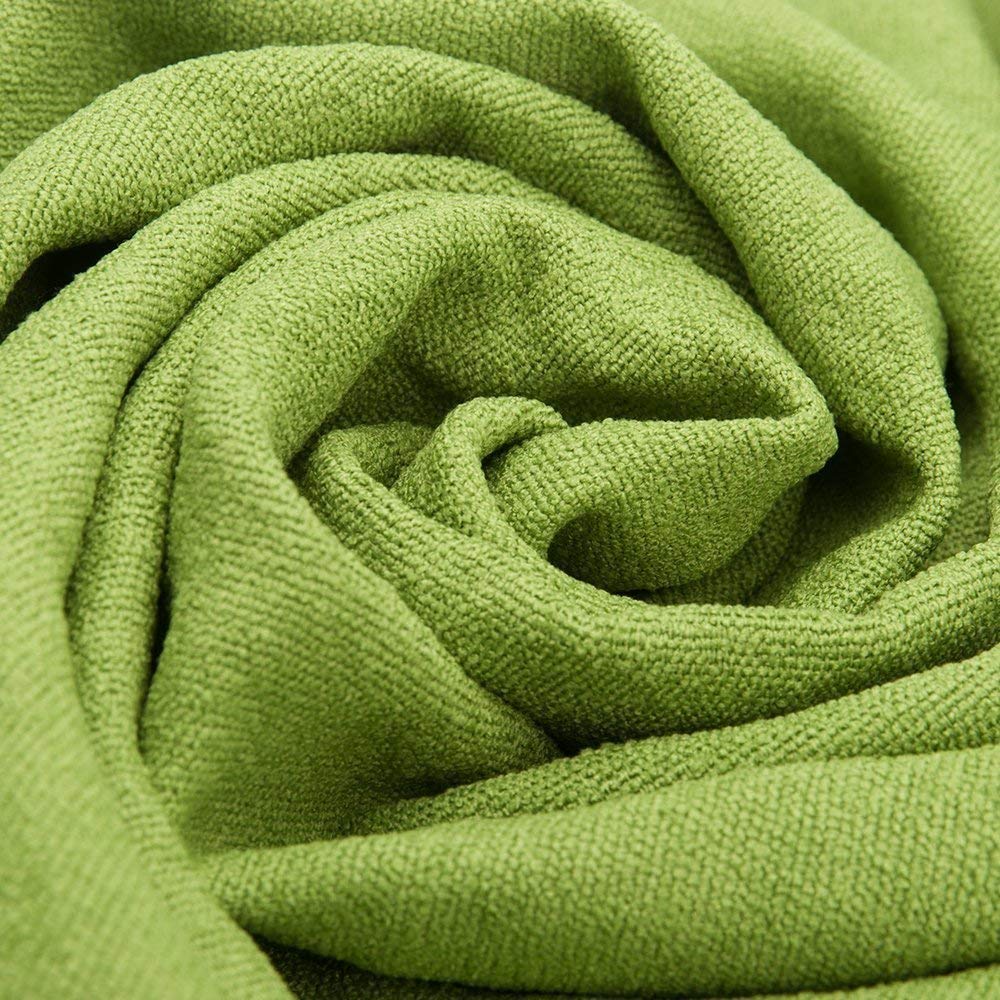 Asciugamano Yoga Mat Towel - Antiscivolo con punte in gomma 61 cm x 183 cm Ideale per yoga caldo (verde)