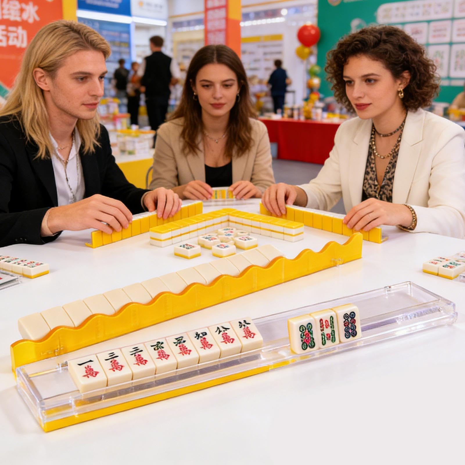 Supporto Per Il Del Mahjong Supporto Per Tessere In Acrilico Trasparente | Rastrelliere E Spingitori Per Tessere Mahjong Per Raduni Familiari, Vacanze E Celebrazioni Festive