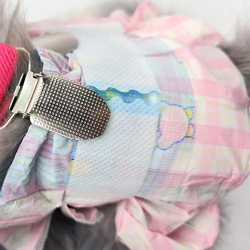 Miniatura 10 de Pañales desechables de conejo, almohadillas pequeñas para orina, con tirantes de conejo para pañales femeninos, pañales de ardilla, para conejo,