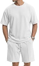 Men's Sports Tracksuit Set 2 Pieces Tshirt Shorts Pockets | Casual Elastic Waist Shorts