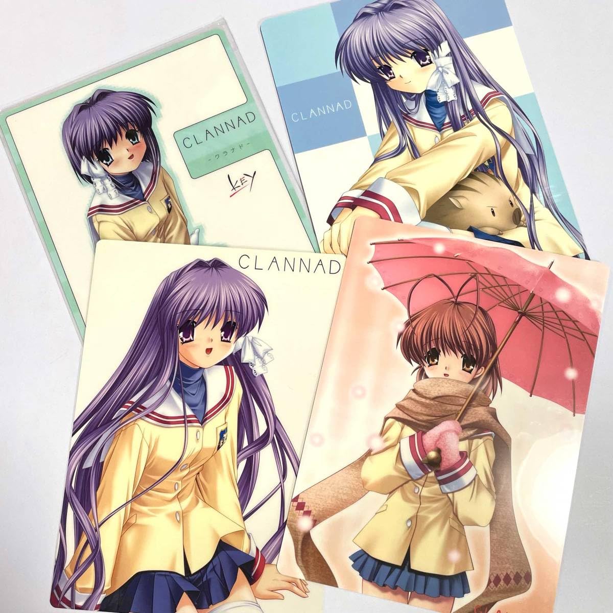 Amazon.co.jp: CLANNAD クラナド 下敷き 4点セット レトロ アニメ