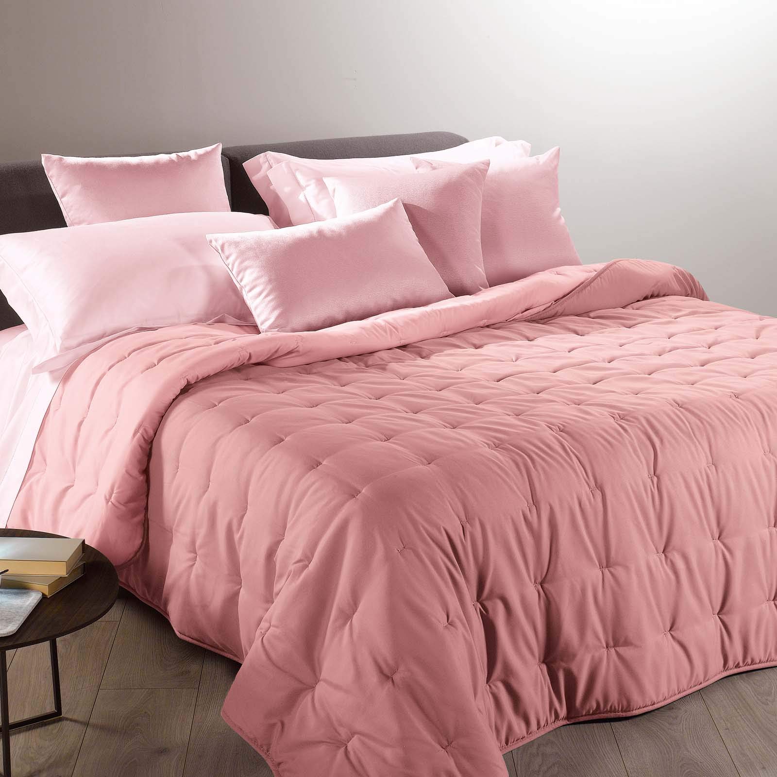 Caleffi 69442 Microfibra Mia Calduccia Coperta Mezza Stagione per Piazza e Mezza Letto, Rosa