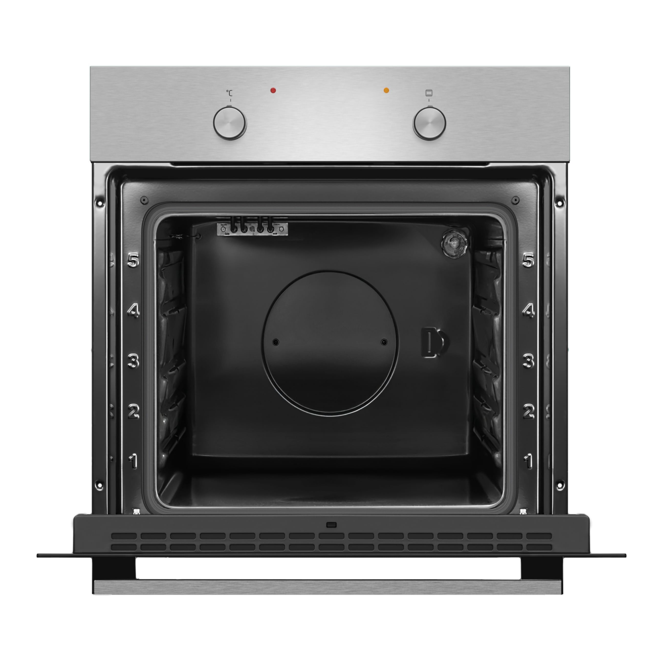 Amica Einbaubackofen 68 L 59,5x59,5x57,5 cm Steam Clean ABE 9410 E | Schnellaufheizung, 4 Backofenfunktionen, CoolDoor2, Clean Emaille, Halogenbeleuchtung, Geprägte Seitenwände