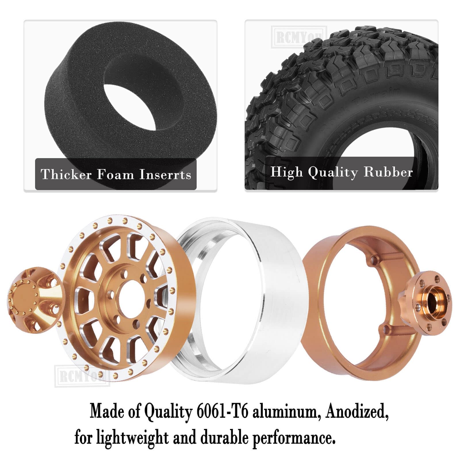 FLYXM Per 1/10 AXIAL SCX10 TRX4 Ect Aggiornamenti RC Crawler 1.9 - Foto 2