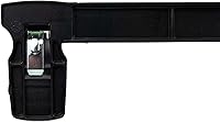 Vista 3 de HangOn Perchas para pantalones de plástico reciclado con clips acanalados, color negro, 14 pulgadas, paquete de 10