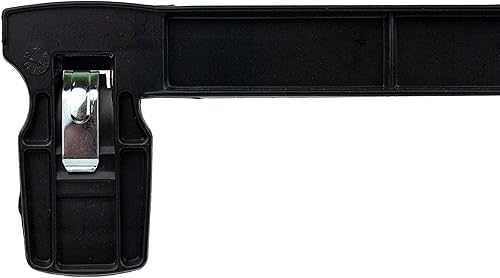 Miniatura 3 de HangOn Perchas para pantalones de plástico reciclado con clips acanalados, color negro, 14 pulgadas, paquete de 10