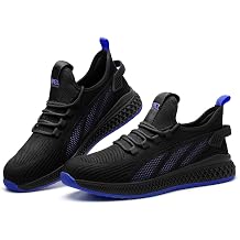 SPIEZ Unisex Safety Shoes with Composite Toe Cap, Puncture Proof Breathable Work Shoes for Men and Women, Slip on Fashion Sneakers for Work and Daily Wear