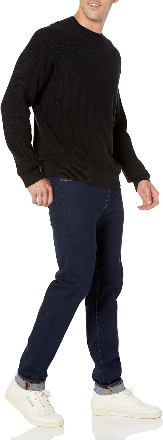Amazon Essentials Oversized Crewneck Sweater for Men, Textured, Cotton - Image 7