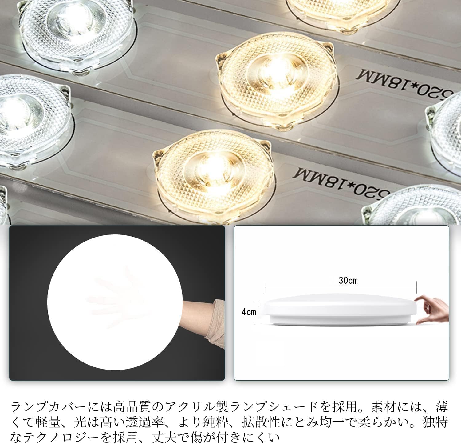 Amazon.co.jp : 【2025最新】LEDシーリングライト 10畳 45w 6畳 調光調