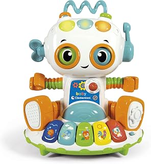 Clementoni 61514 Baby Robot Toy for Toddlers-Ages 12 Months Plus, Multi Coloured