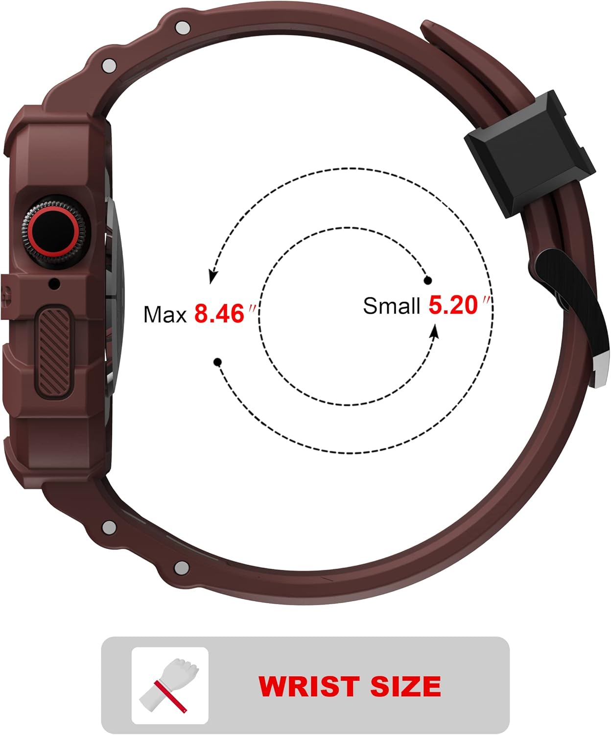 T-ENGINE Compatible with Apple Watch Series 9 8/7 45mm SE 6/5/4/3 44mm 42mm, Rugged Case with Band for Men Women (45mm/44mm/42mm,41mm/40mm/38mm)