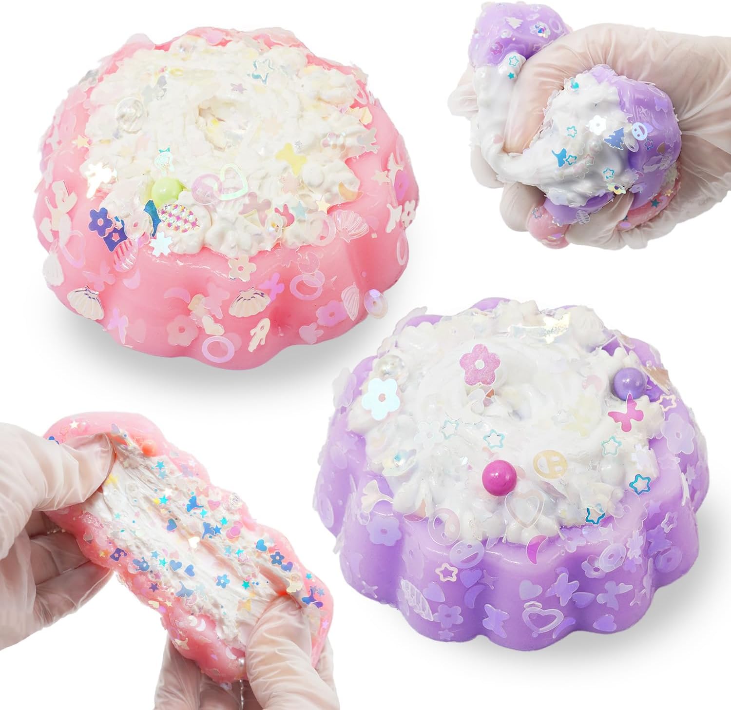 Marble Pattern Egg Stress Balls, Soft Squishy Squeeze Fidget Toys for Kids Adults, Sensory Relief Toys for Autism ADHD, Cute Fidgets for Classroom Prizes Party Surprise Gifts (Red)