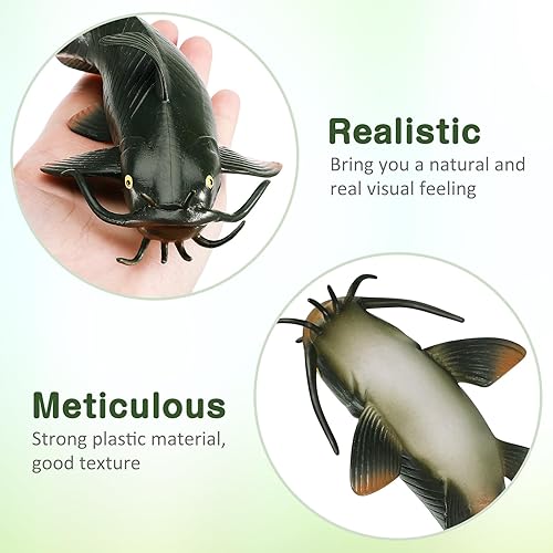 Miniatura 6 de Gadpiparty Falso modelo de pez falso de plástico de juguete de peces artificiales figuritas artificiales adorno imitado juego decoración pastel