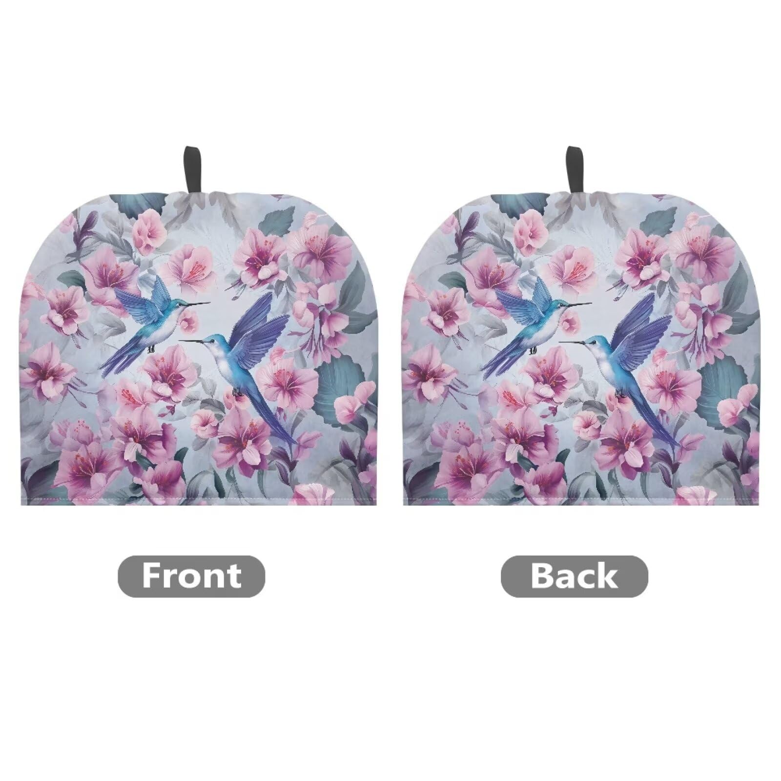 DISNIMO Flower Hummingbird Tea Cosy for Teapots Keep Warm Teapot Cover Insulated Kettle Cover for Home Kitchen Decor Dust Proof Tea Cozies with Handy Hanging Loop