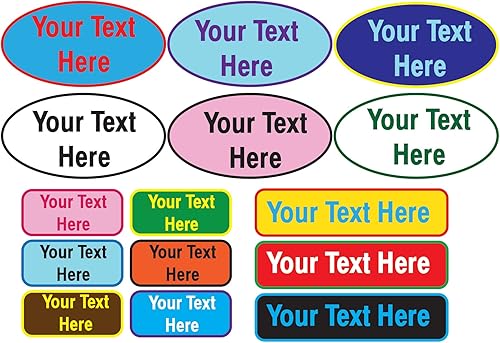 GILBIN 117 - Etiquetas de nombre impermeables personalizadas con tu nombre, aptas para lavadora y secadora, escuela, campamento, cuidado de