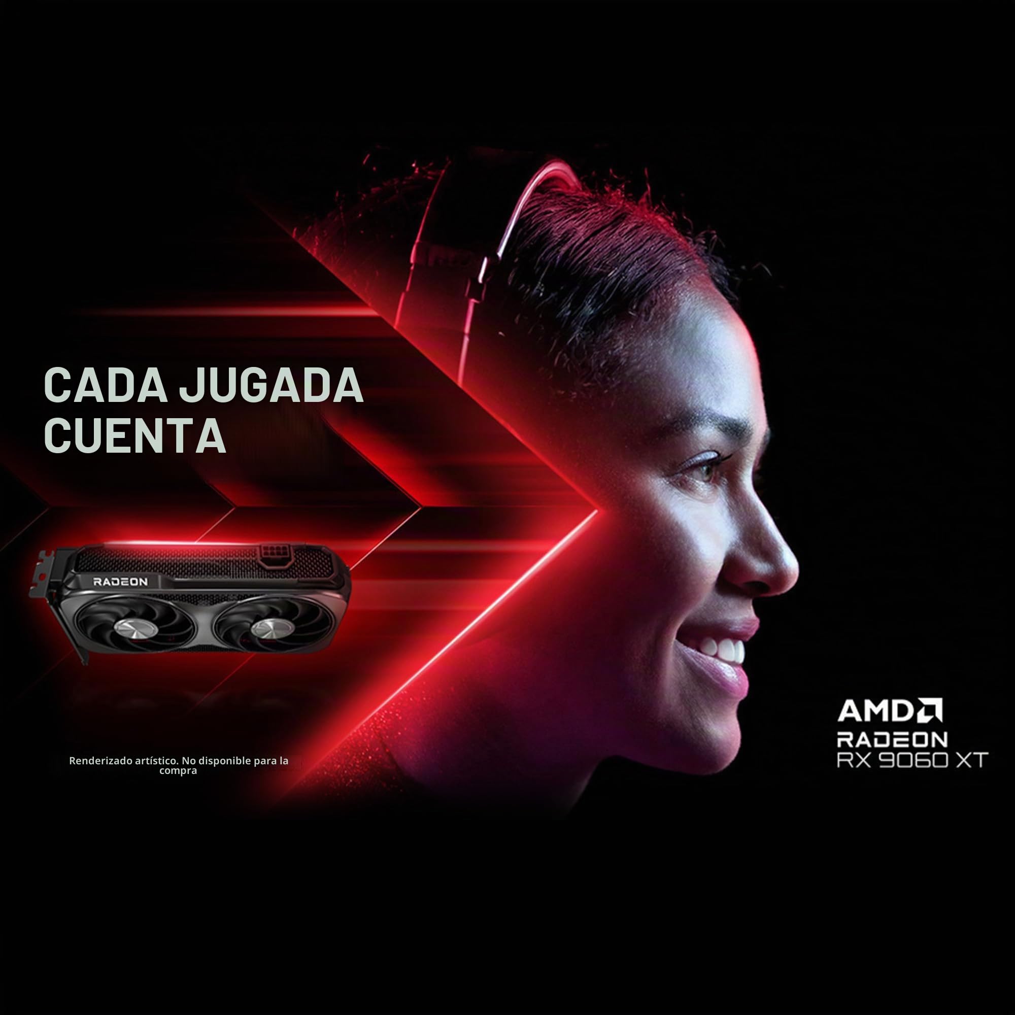 GIGABYTE Radeon RX 9060 XT Gaming OC 16G Tarjeta gráfica, PCIe 5.0, 16GB GDDR6, GV-R9060XTGAMING OC-16GD Tarjeta de Video