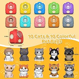 Learning Toy for Toddlers 1 2 3 Year Old, 20 Pcs Cat Toys for Kids, Counting, Matching & Sorting Montessori Educational Sensory Toys, Christmas Birthday Easter Gift for Baby Boy Girl 1-3
