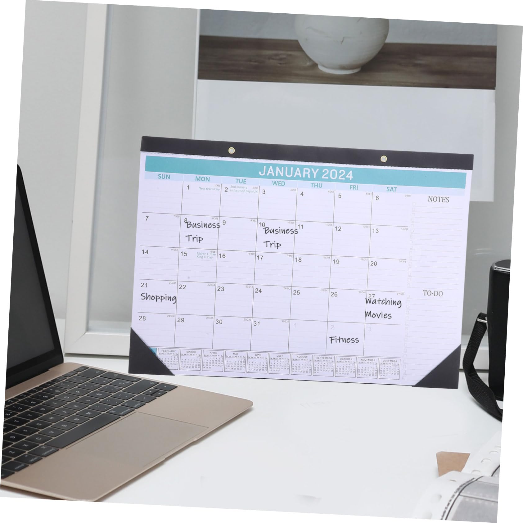 SEWACC 2 Piezas Calendario de pared 2023 calendarios de mesa s mesa ca mensual de la agenda de la tienda anual de 18 meses