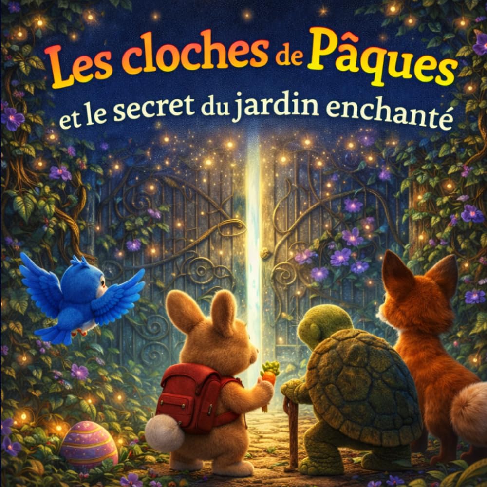 Les cloches de Pâques et le secret du jardin enchanté: Livre de Pâques pour enfants avec histoire illustrée, activités ludiques, coloriages, jeu ... autour des cloches et du jardin enchanté