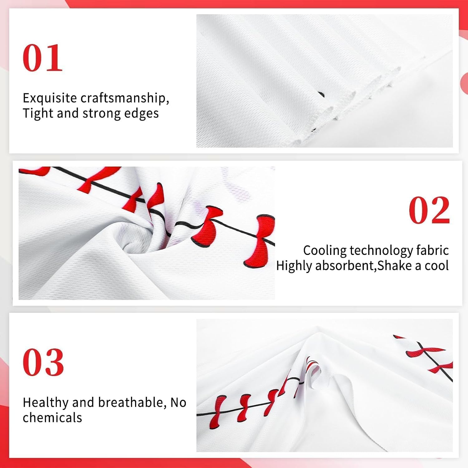 18 Pack Baseball Cooling Towel 40"x12" Sport Towels Breathable Chilly Ice Towel Fast Drying Microfiber Towel Baseball Gifts for Coach Team (18)