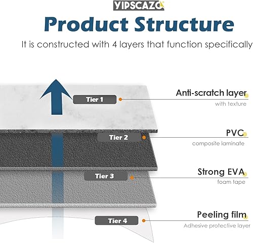 Miniatura 7 de 2 azulejos de pared compuestos de PVC de 3 x 6 pulgadas para despegar y pegar de 3 x 6 pulgadas, piedra blanca Kara 3D para cocina, baño,