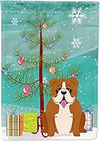 Vista 1366 de Caroline's Treasures BB4243GF Bandera de jardín con texto en inglés «Merry Christmas» con texto en inglés «Merry Christmas», bandera decorativa