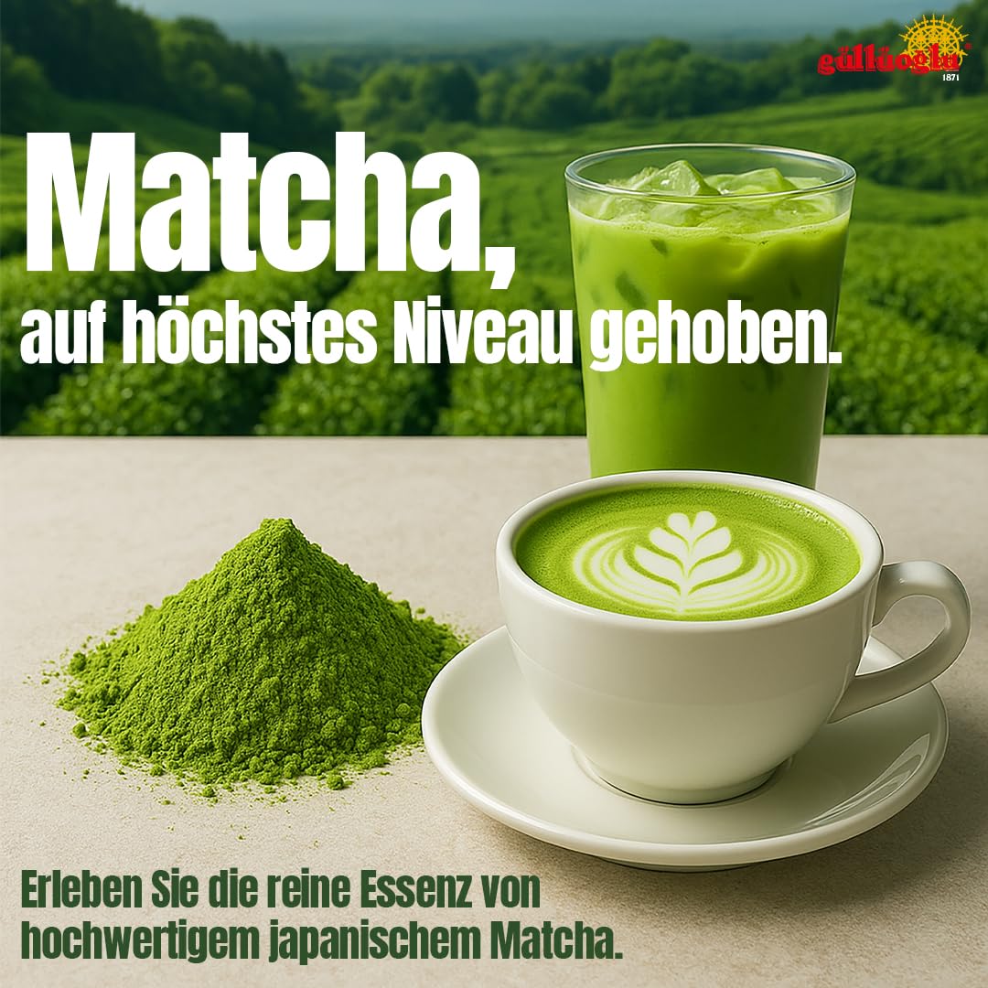 Matcha zielona herbata w proszku o ceremonialnej jakości – AAAA – 100 g – pierwsze zbiory z Nishio, Japonia – mielenie kamienia – do herbaty, latte, smoothie i pieczenia