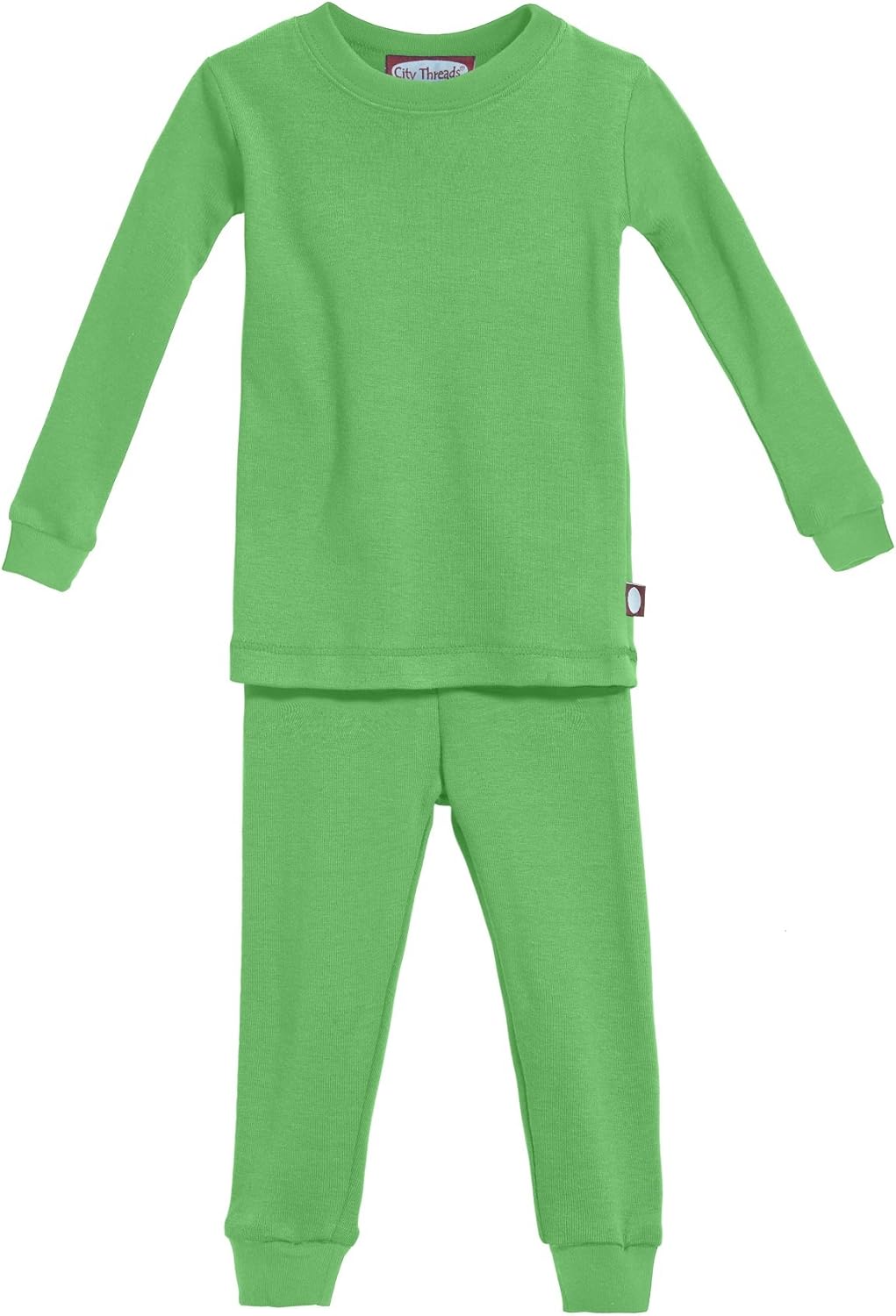 City Threads Certified Organic Thermal Pajama Set, Big Boys and Girls for Sensitive Skin