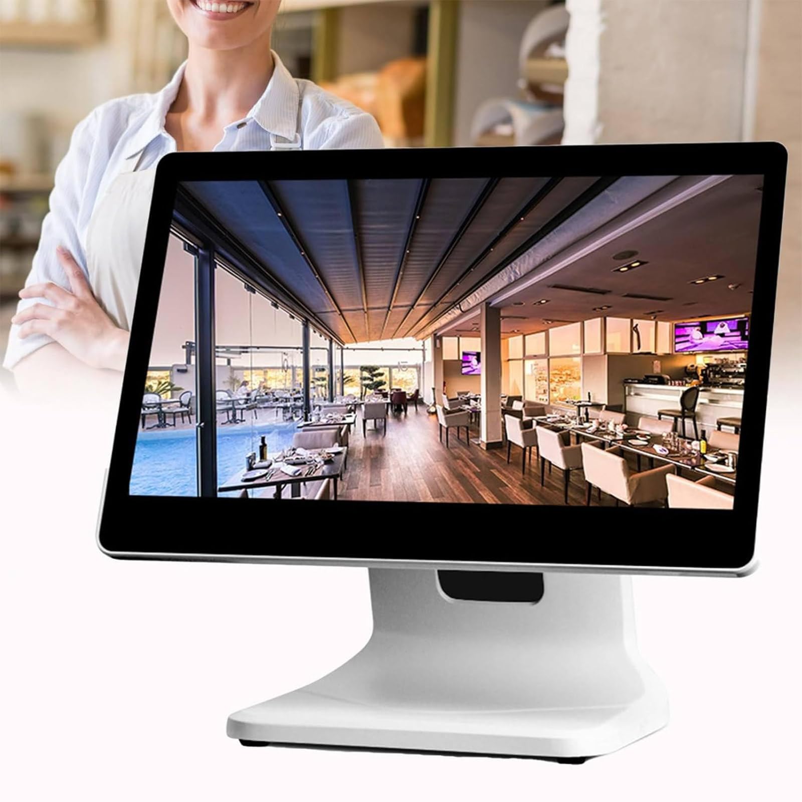 Pantalla táctil de 15,6", Caja registradora Todo en uno, Sistemas POS CPU N2930, 4/8gb Ram, 64gb Ssd, Caja registradora Inteligente, para Comercio minorista, restauración,8GB