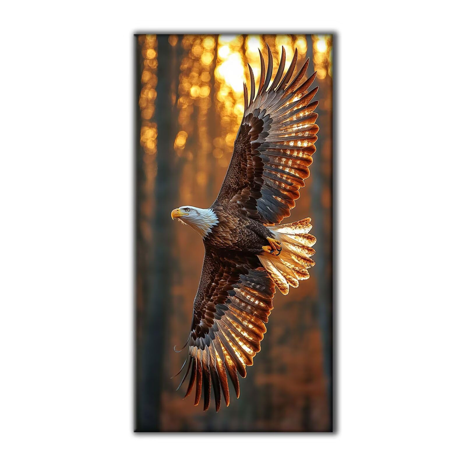 Diamond Painting Erwachsene Groß Set 5D Diamond Painting Tier Adler 90 x 180 DIY Crystal Art Neuheiten Basteln Erwachsene Herbst Dekoration Kreativ Set für Home Wand Dekor, Geschenke für Frauen Z-51