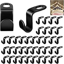120PCS Clothes Hanger Connector Hooks, Hanger Extender Clips, Plastic Magic Hanger Hooks Heavy Duty Cascading Connection Hooks Space Saving and Clothes Hanger Extenders Clips for Organizer Closet (Black)