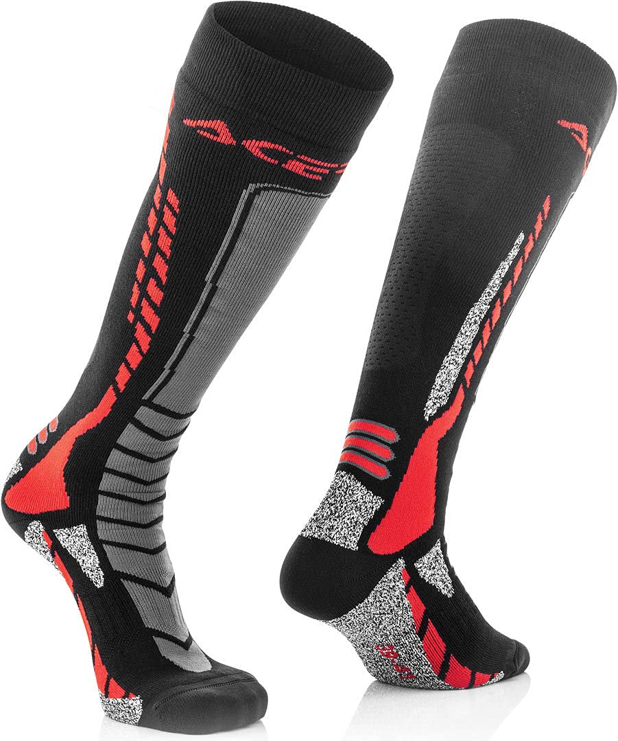 Acerbis 22077 Chaussettes MX PRO noir/jaune XXL Homme (lot de 1)