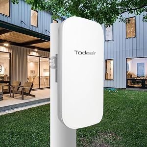 Outdoor WiFi Extender，WiFi Booster | AI Watchdog | Repeater&AP Mode｜IP65 Weatherproof | Up to 1200Mbps Dual Band WiFi Repeater