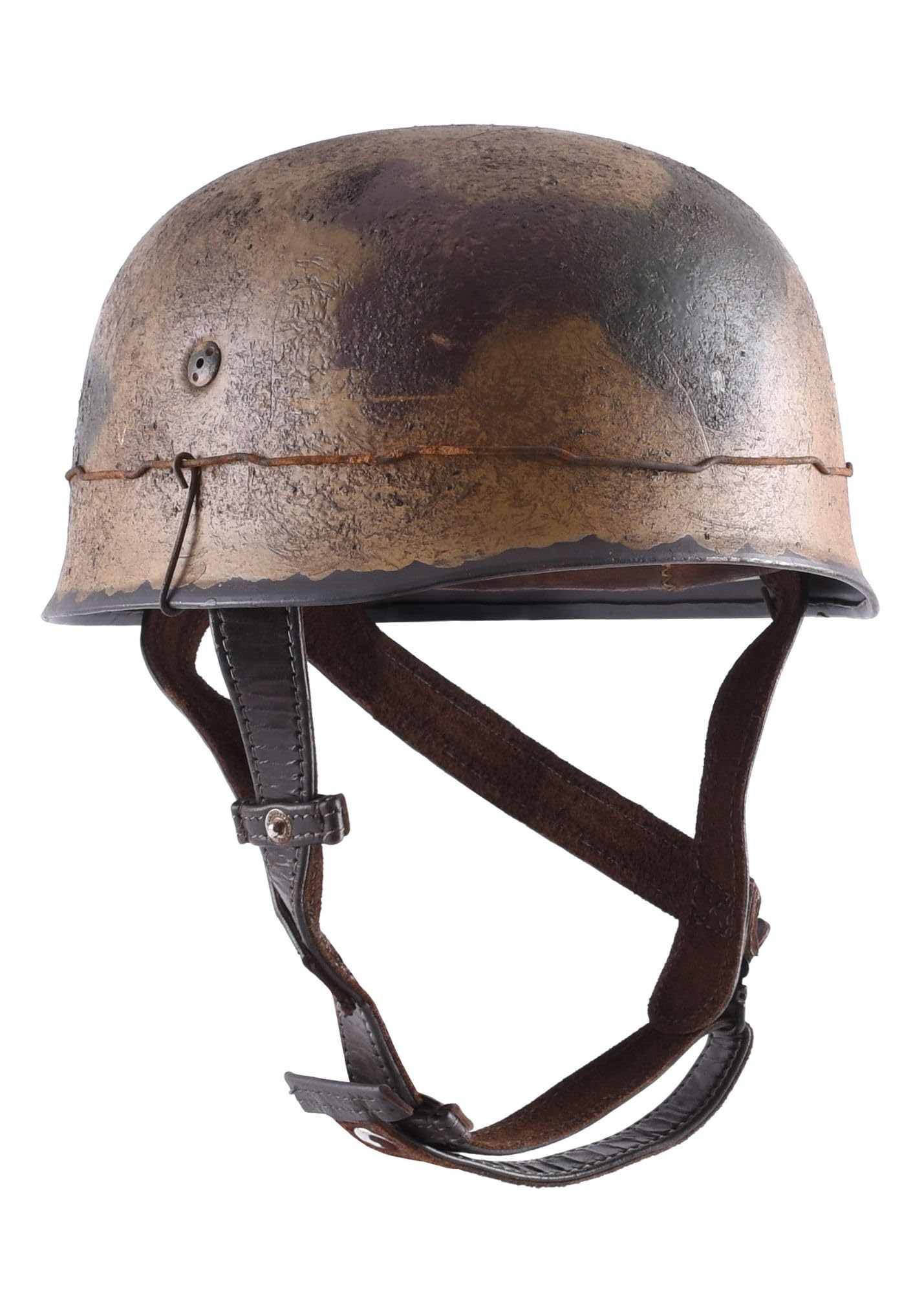 Battle Merchant M38 Casque de parachutiste allemand avec finition camouflage