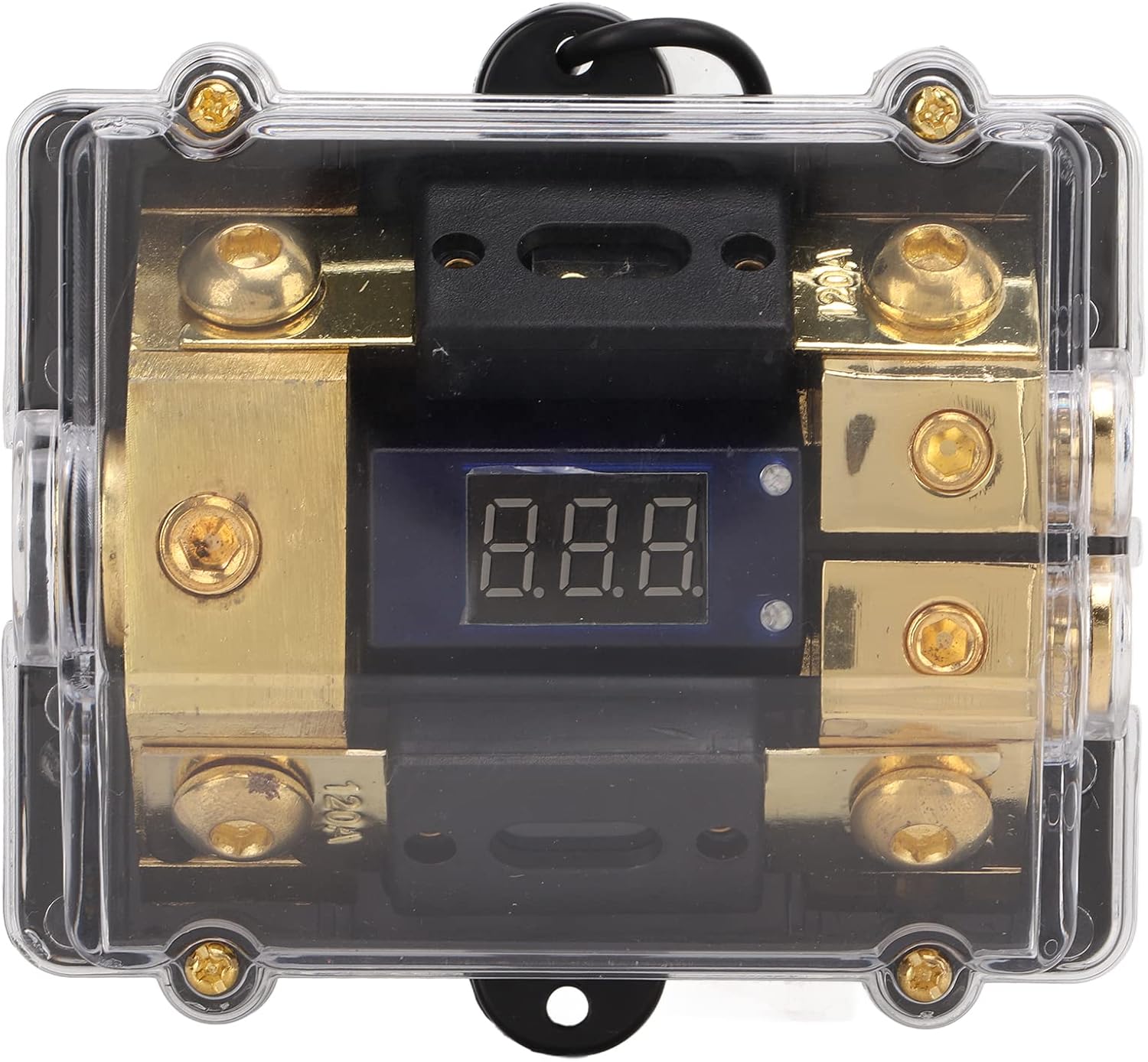 2 Way Fuse Block, 0/2 Gauge Cord 100A Fuse Distribution Block for Car, Universal Gauge Distribution Block