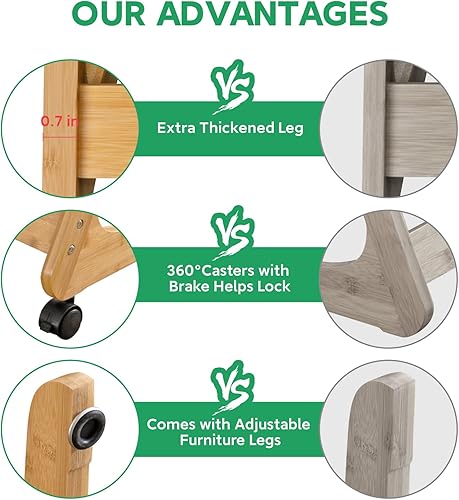 Miniatura 6 de Nnewvante Bandeja de TV con ruedas, mesa auxiliar para sofá con ruedas, sofá, portátil, escritorio, bandeja de aperitivos para sala de estar,