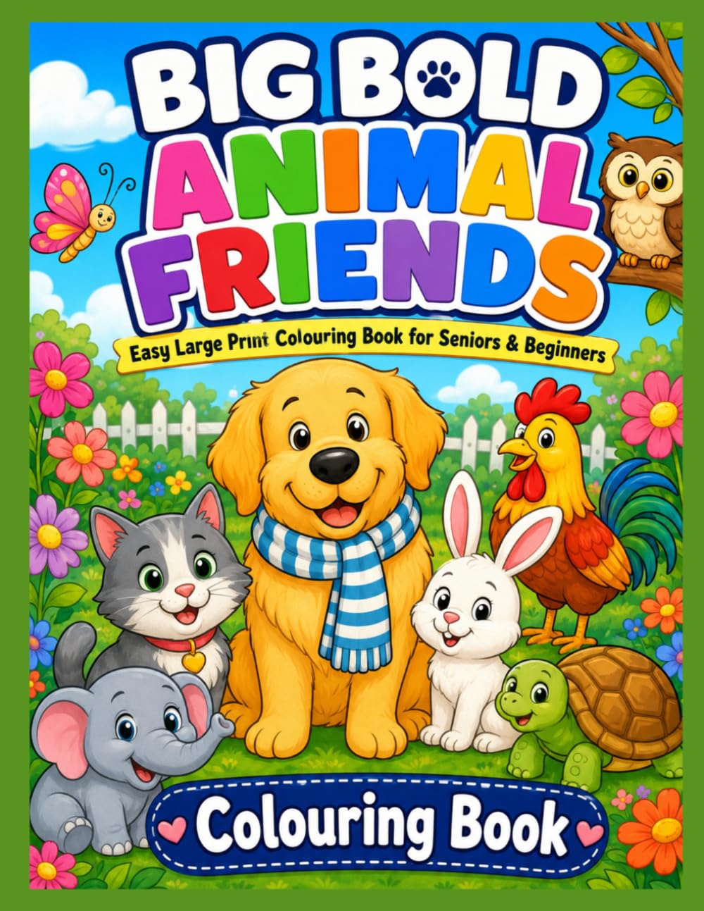 Big Bold Animal Friends: Colouring Book