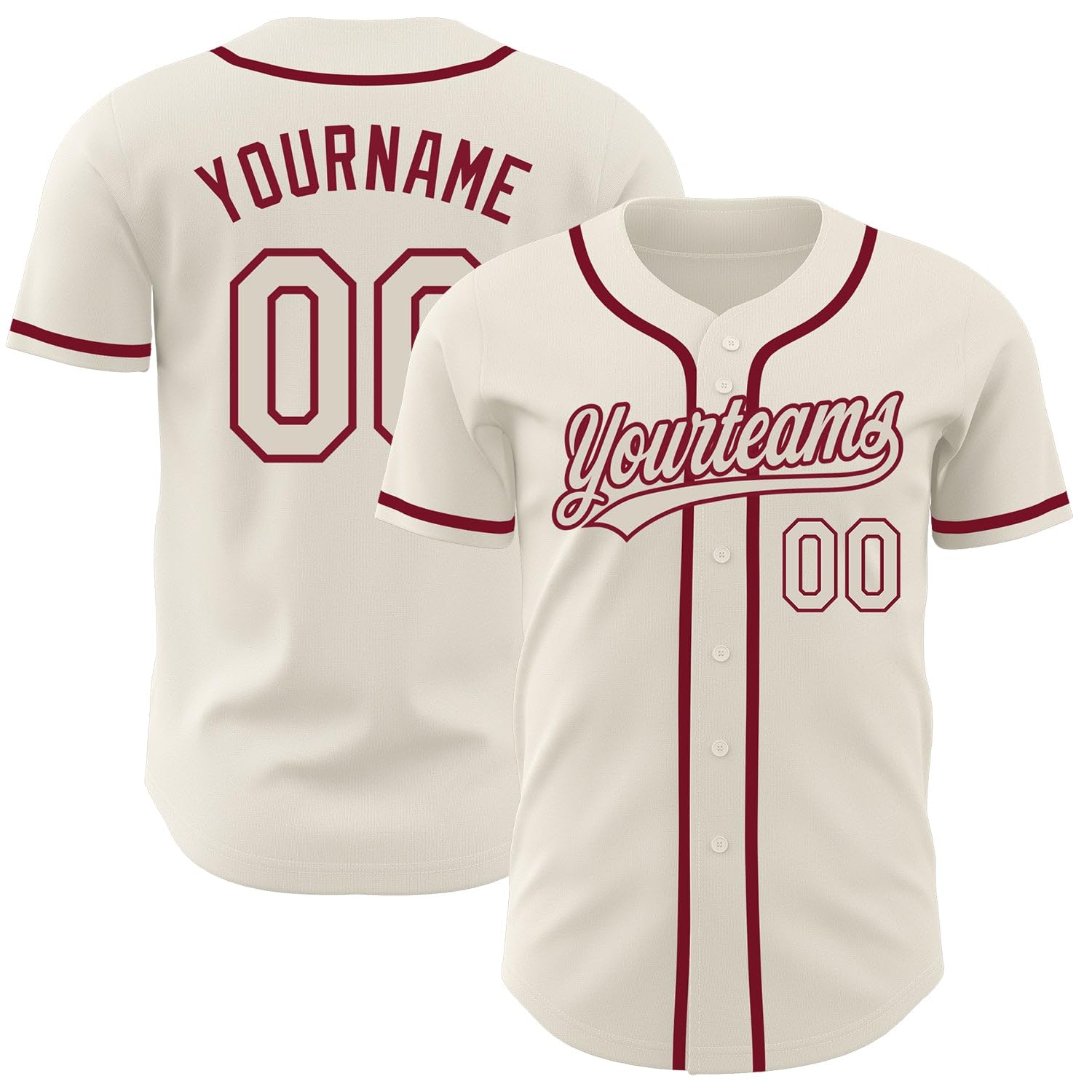 Custom Jersey Baseball, Custom Baseball Jersey, Baseball Jersey Men, Baseball Jersey, Custom Cream Cream-Crimson Baseball Jersey, Baseball Jersey Women, Baseball Shirt Women, Baseball Shirt Men