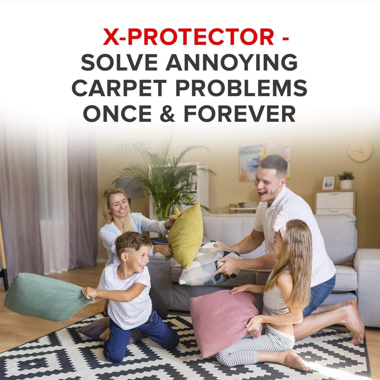 Relaxdays Lot De 24 Patins Antidérapants Pour Tapis - Support D'angle De Tapis - Pour Carrelage, Stratifié, Parquet En Bois - Noir