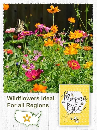 Miniatura 5 de American Meadows Paquetes de semillas de flores silvestres "Mom to Bee" para fiestas de baby shower (paquete de 20)  Paquete de semillas de flores