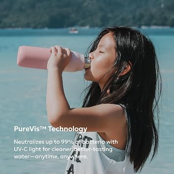 LARQ PureVis Smart Self-Cleaning UV Insulated Stainless Steel Water Bottle