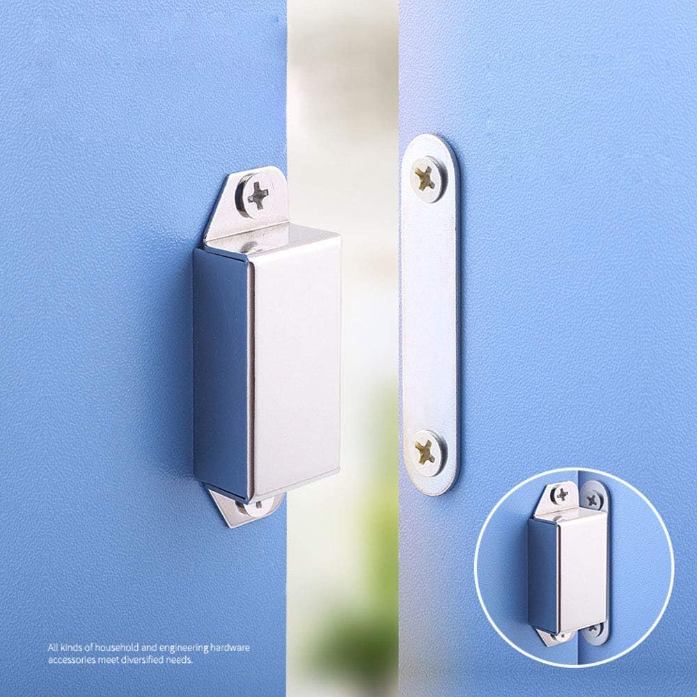 Stainless Steel Mini Magnetic Cabinet & Door Latch/Catch Closures (Pack of 4)
