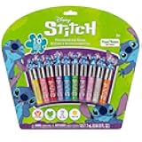 Disney Stitch 10 Piece Plant Based Lip Gloss, Girls Party Favors, First Makeup Set for Girl, Perfect for Parties, Sleepovers, and Birthday Gifts, Ages 3+, by Townley Girl
