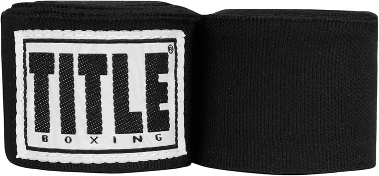 Title Boxing Elastic Mexican Hand Wrap, Black, 180"