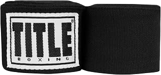 Title Boxing Elastic Mexican Hand Wrap, Black, 180"