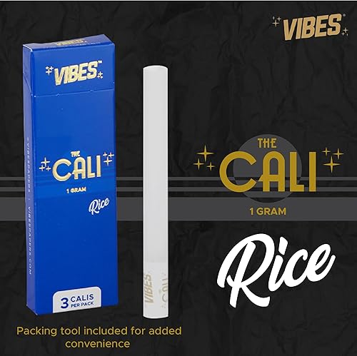 Miniatura 2 de VIBES Paquete de 24 conos preenrollados de alta calidad, capacidad de 0.04 oz, forma cilíndrica ancha, conos enrollados a mano, papel de arroz